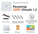 ZONT Climatic 1.2 Погодозависимый автоматический GSM / Wi-Fi регулятор (1 ГВС + 2 прямых/смесительных) с доставкой в Ачинск